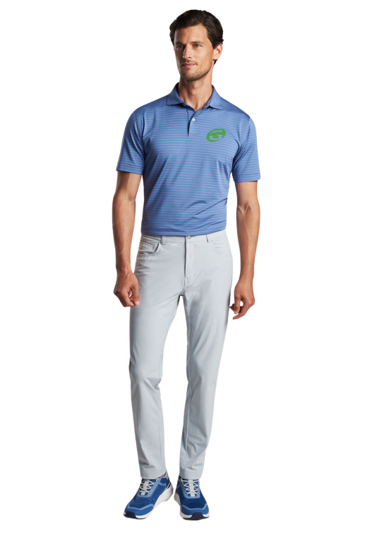 Peter Millar Duet Performance Jersey Polo - Blue Pearl