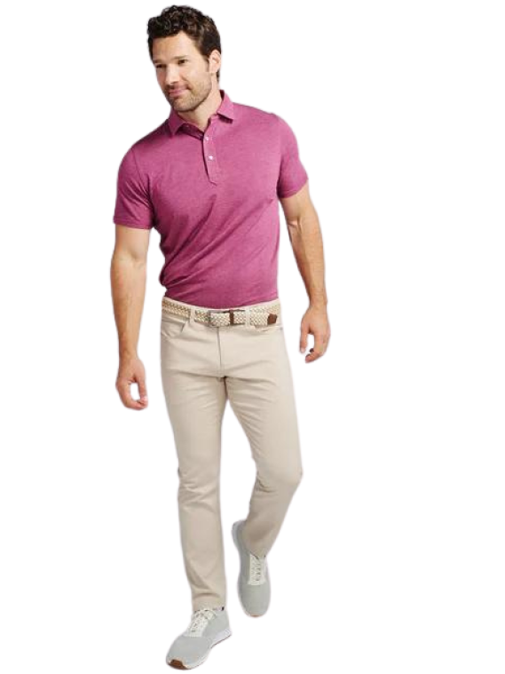 tasc Everywear Polo - Grape Heather
