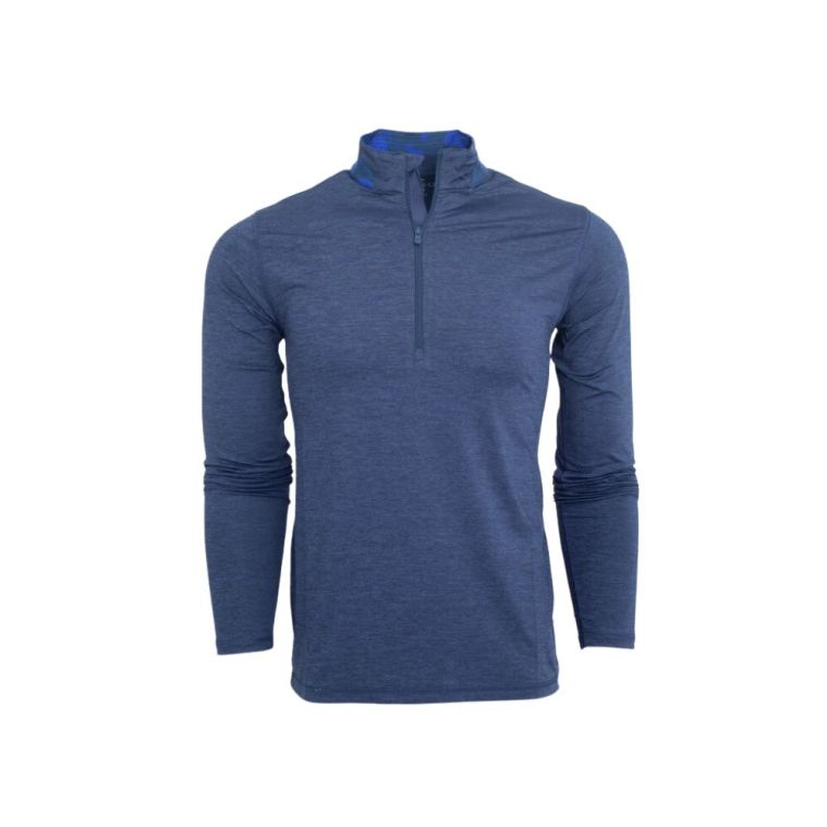 Greyson Guide Sport Quarter Zip Maltese Blue