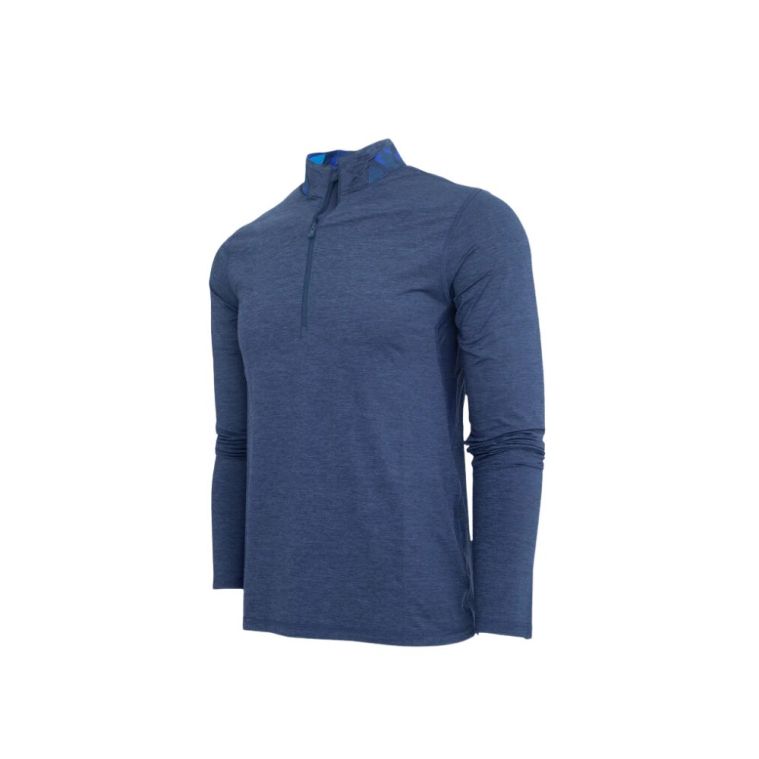 Greyson Guide Sport Quarter Zip Maltese Blue