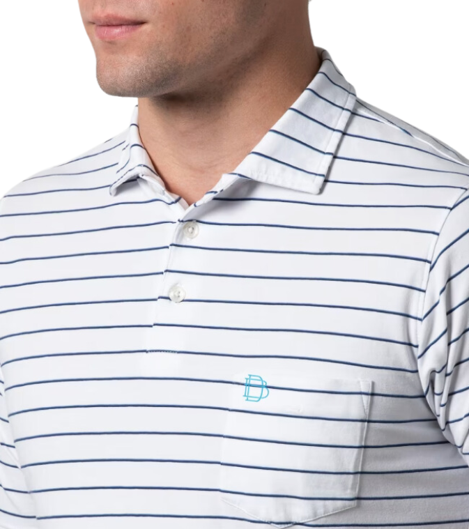 B. Draddy Sanders Polo White/Regal