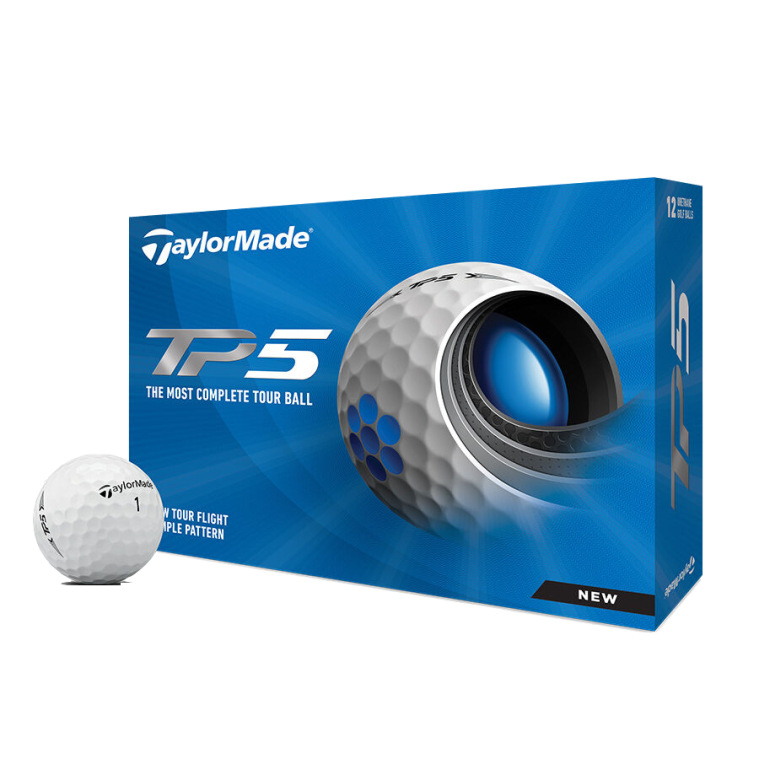 TaylorMade TP5 GOLFTEC Logo Ball