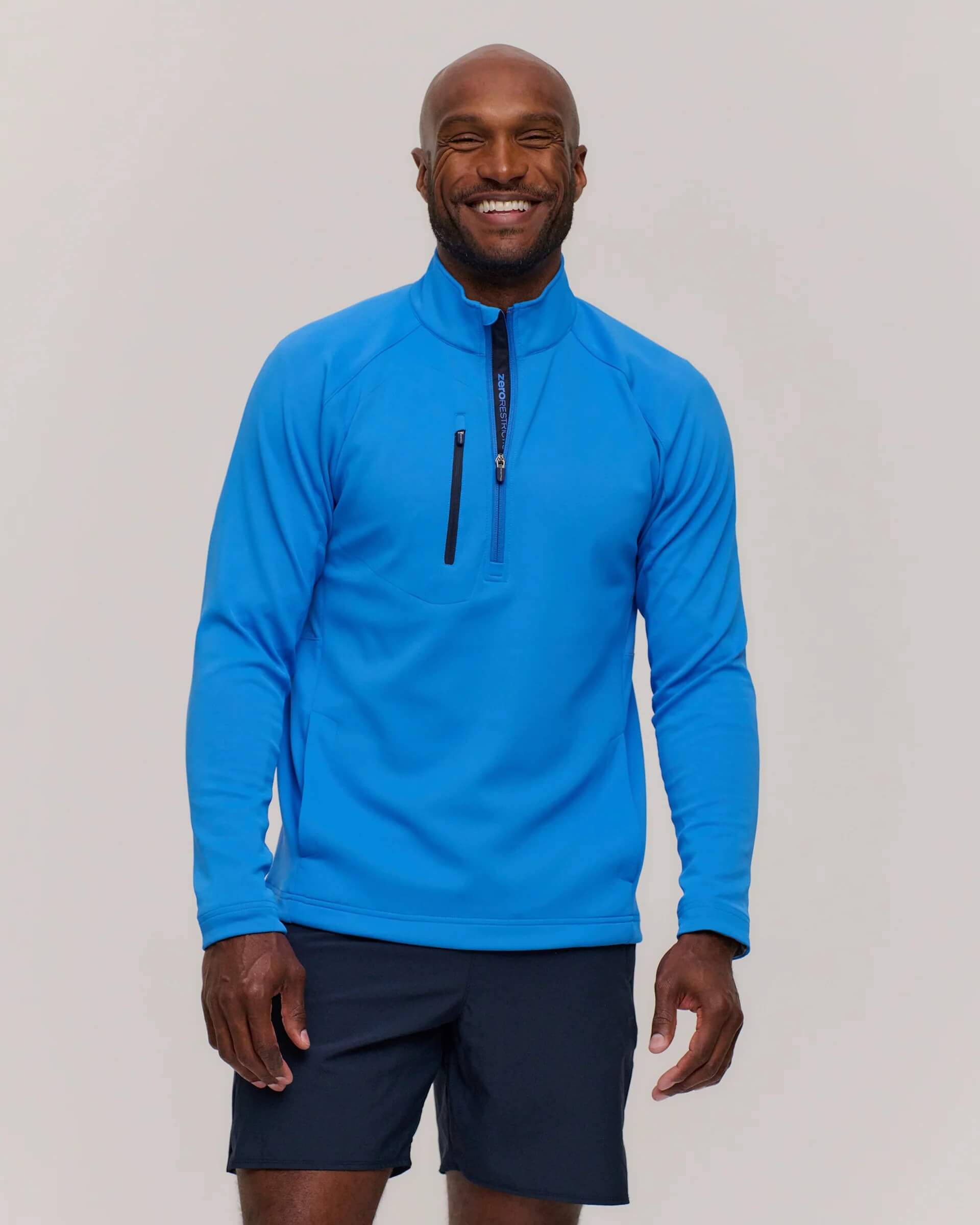 Zero Restriction Z500 1/4 Zip Pullover Dodger Blue