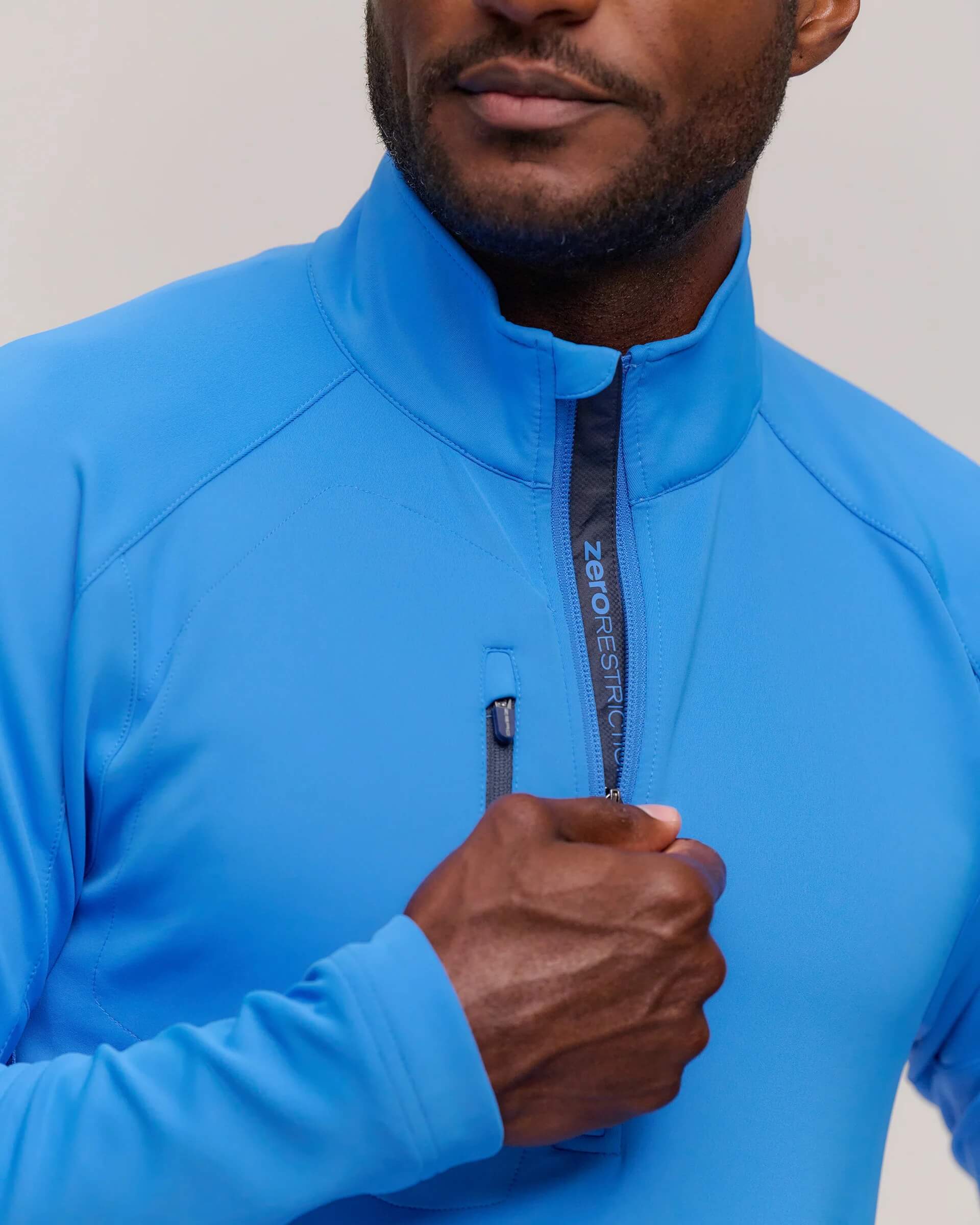 Zero Restriction Z500 1/4 Zip Pullover Dodger Blue